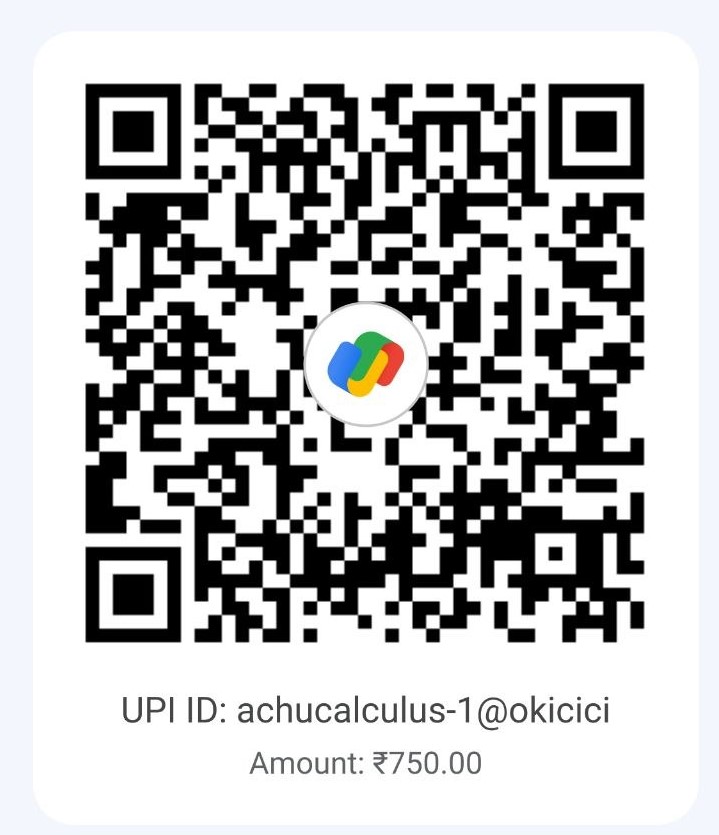 CrackNet ₹750 UPI QR code